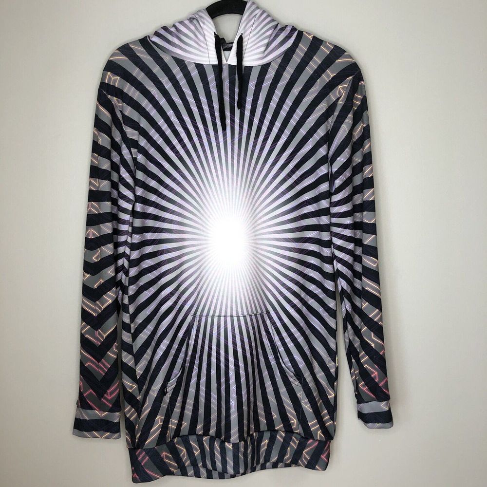 Electro Threads‎ Adult Medium Starburst Pullover Long Sleeve Hooded Sweatshirt